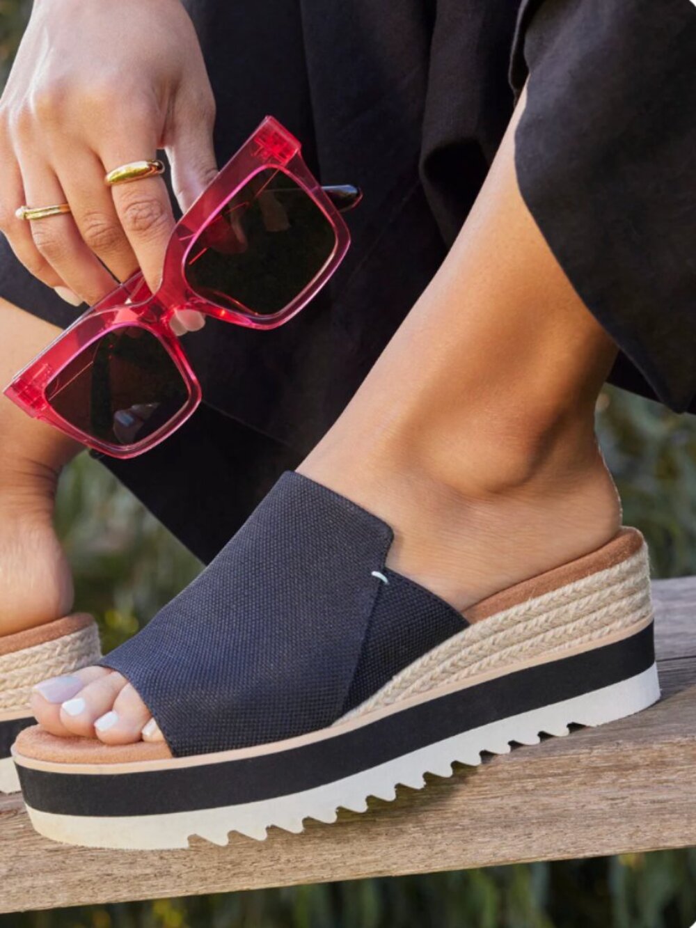 Diana Mule Wedge Sandal | TOMS